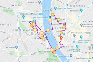 Map of the Buda Castle Segway Tour